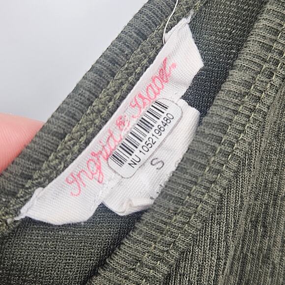 Ingrid + Isabel Maternity Wide Leg Jumpsuit Olive Green Small‎ - Picture 6 of 10